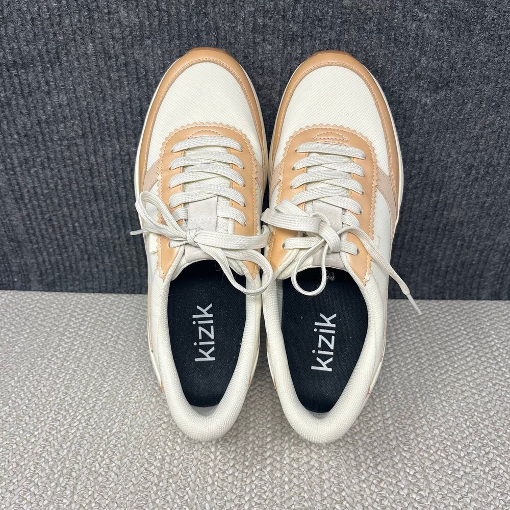 Kizik Paris Pristine Amberlight White Metallic Pink Handsfree Shoes Women’s 10 - Picture 7 of 8